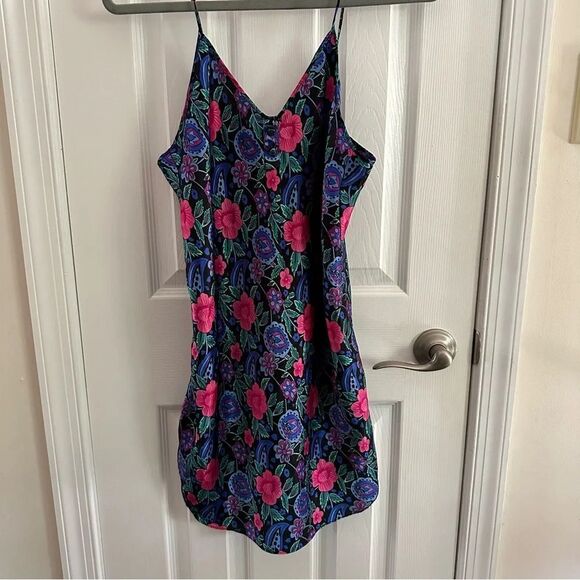 Inner Most Vintage Floral Satin Nighty Slip Dress Size Small - Picture 1 of 6
